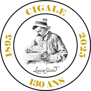 Logo 130 Ans de La Cigale Louis Sicard 1895 - 2025